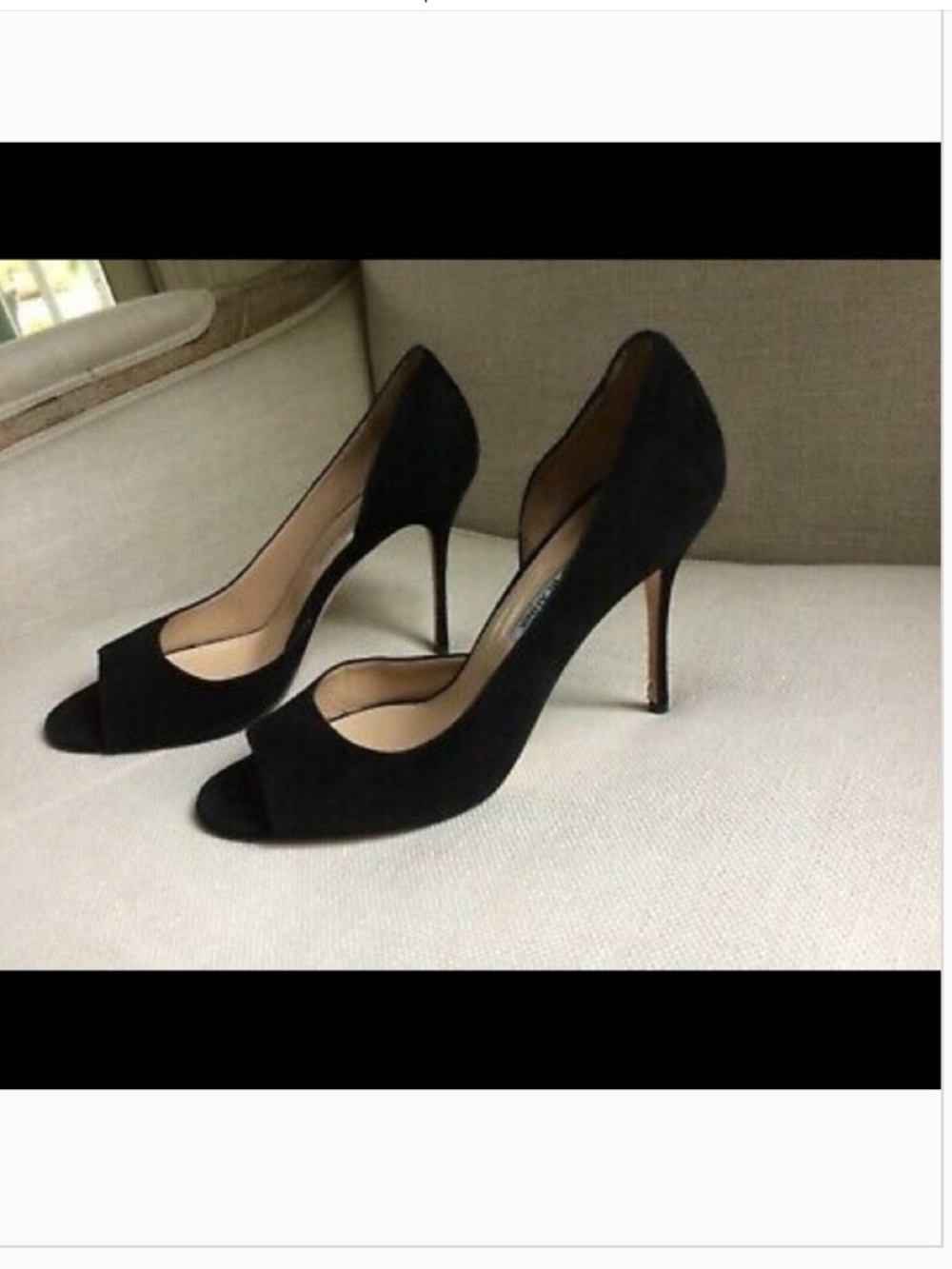 Manolo Blahnik Pumps D’Orsay Black Suede Stretsy US 10